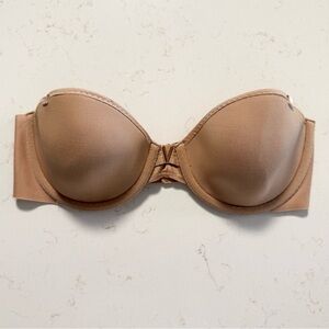 Victoria's Secret Women's Tan Very Sexy Multi-Way Strapless Push-Up Bra Size 32C